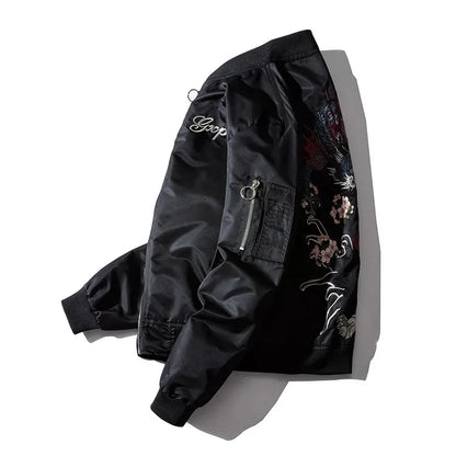 Tiger Dragon Clash Bomber Jacket.