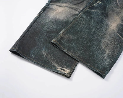 Chain Reaction – Graphic Print Denim Jeans.