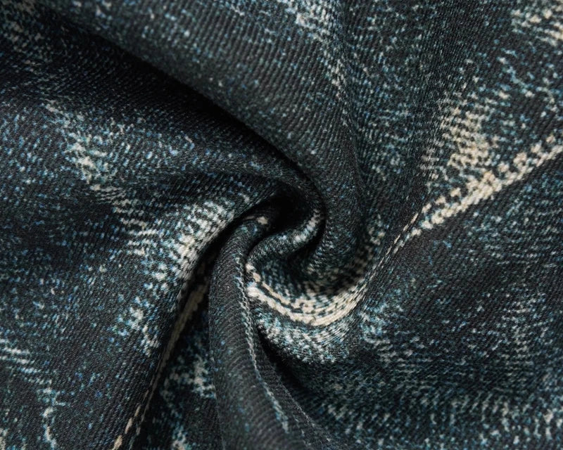 Chain Reaction – Graphic Print Denim Jeans.